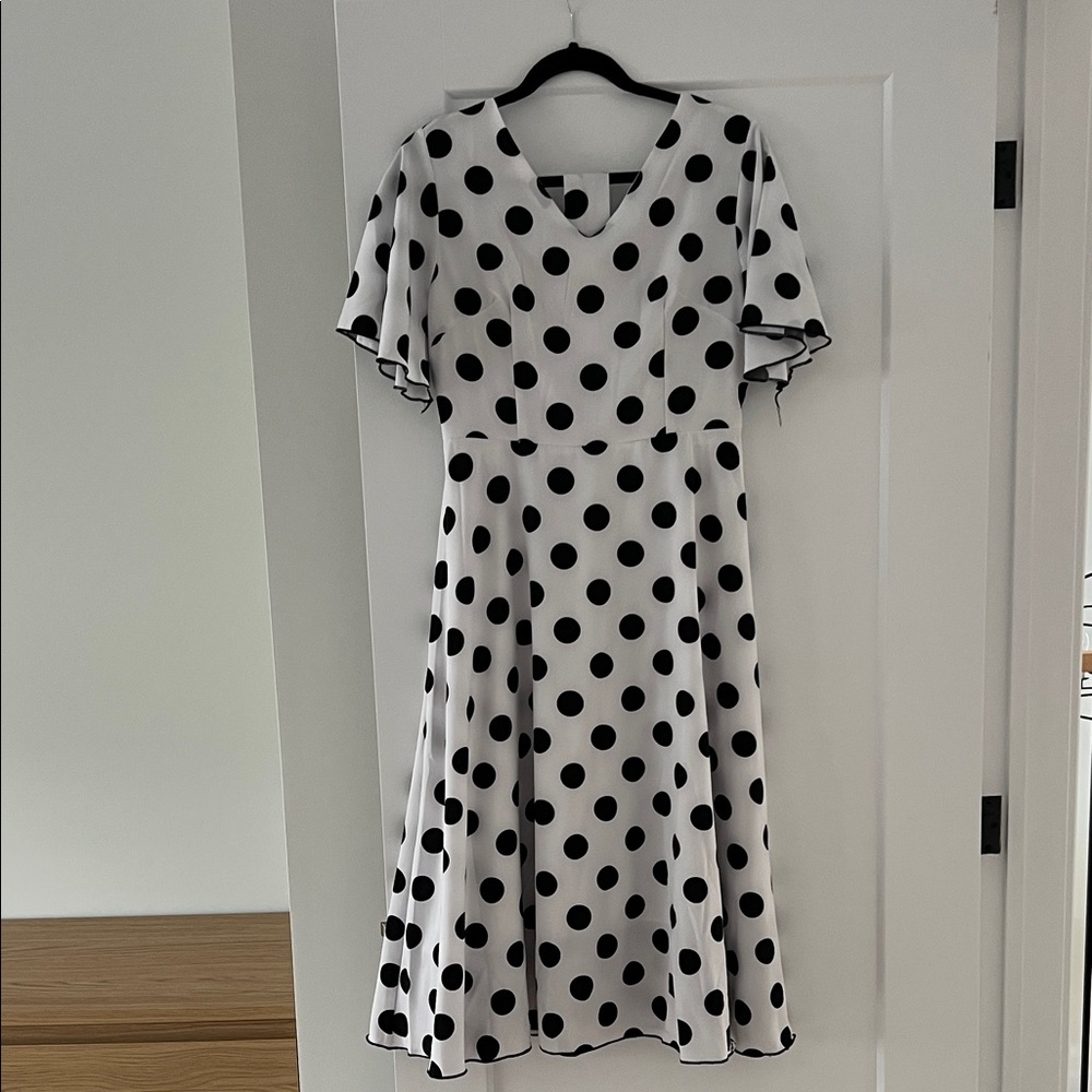 White Polka Dot Dress